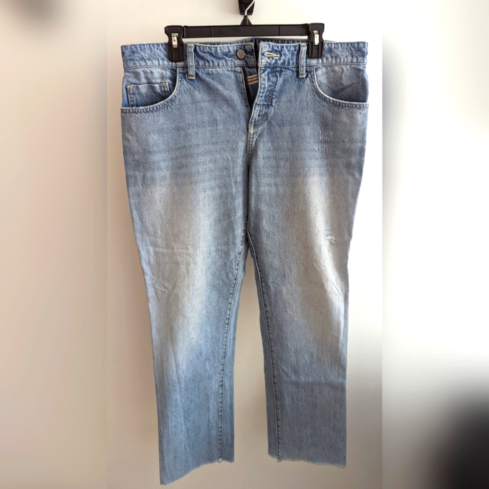 Pilcro and the Letterpress Light Blue Wash Mid-Rise Hyphen Jeans Size 31